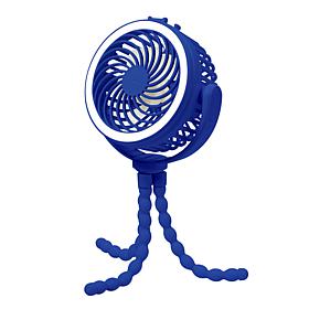 Living Glow 3-in-1 Rechargeable Fan with Light & Phone Charger
