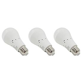 Living Glow 3-pack Multi-Socket Rechargeable LED Bulbs
