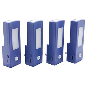 Living Glow 6-in-1 Color-Changing Light with USB Charger 4-pack