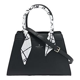 London Fog Roslyn Top Handle Satchel with Scarf