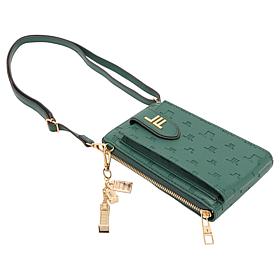 London Fog Wanderlust Logo-Embossed Phone Crossbody Bag