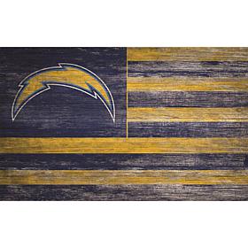 Los Angeles Chargers Distressed Flag 11x19