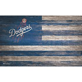 Los Angeles Dodgers Distressed Flag 11x19