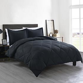 Lotus Home Bacteria Inhibiting Diamond Stitch Comforter Mini Set, King