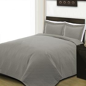Lotus Home Cottonpure 100% Cotton Diamond Quilt - Twin 