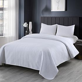 Lotus Home Cottonpure 100% Cotton Diamond Quilt - Twin 