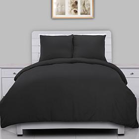 Lotus Home Stayclean Bacteria-Reducing Microfiber Duvet Cover Mini Set