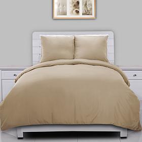 Lotus Home Stayclean Bacteria-Reducing Microfiber Duvet Cover Mini Set