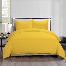 Lotus Home Stayclean Bacteria-Reducing Microfiber Duvet Cover Mini Set