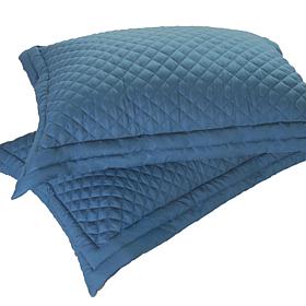 Lotus Home Stayclean Diamondesque Microfiber Quilted Shams