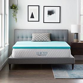 LUCID Comfort Collection 2" Gel Memory Foam Mattress Topper - Twin