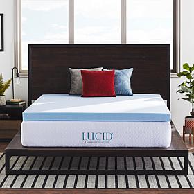 LUCID Comfort Collection 4" Gel Memory Foam Mattress Topper - Twin XL
