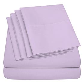 Luxury Home Ultra Soft 6-Piece Microfiber Sheet Set - Cal King