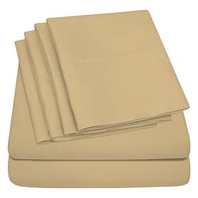 Luxury Home Ultra Soft 6-Piece Microfiber Sheet Set - Full
