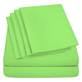 Luxury Home Ultra Soft 6-Piece Microfiber Sheet Set - Full