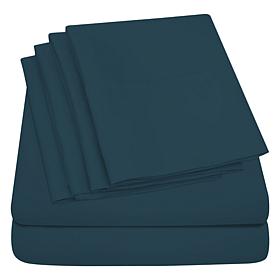 Luxury Home Ultra Soft 6-Piece Microfiber Sheet Set - King 