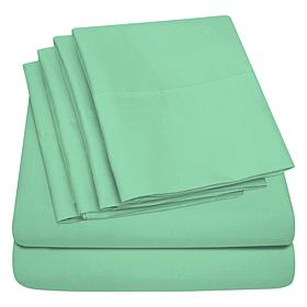Luxury Home Ultra Soft 6-Piece Microfiber Sheet Set - King 