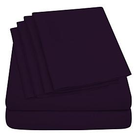 Luxury Home Ultra Soft 6-Piece Microfiber Sheet Set - Queen