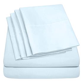 Luxury Home Ultra Soft 6-Piece Microfiber Sheet Set - Queen