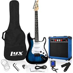 LyxPro 39" Electric Guitar Kit w/20W Amp & Electric Guitar Accessories