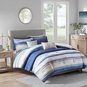 Madison Park Marina 8-pc Seersucker Comforter/Coverlet Set- Full/Queen