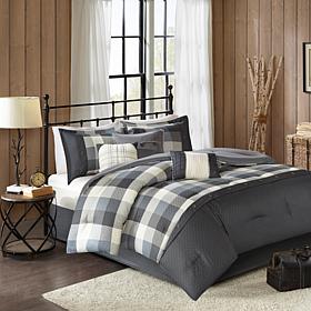 Madison Park Ridge 7-Piece Herringbone Comforter Set - King