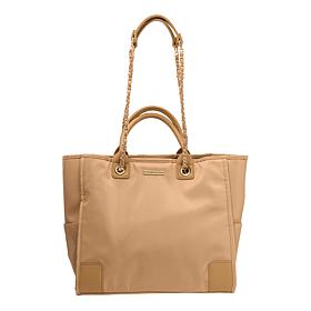 Marcy McKenna Luxe Resort Tote Bag with Removeable Chain Link Strap