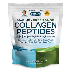 Marine and Free Range Collagen Peptides with MSM - 240 Servings
