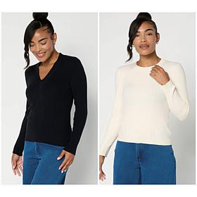 Mark & James by Badgley Mischka 2 Pack Ribbed Sweater