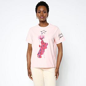 Mark & James by Badgley Mischka Embellished Printed T-Shirt