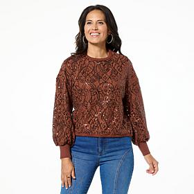 Mark & James by Badgley Mischka Izzie Sequin Knit Sweater