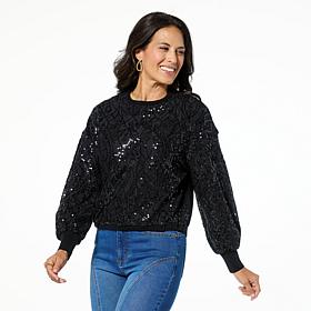 Mark & James by Badgley Mischka Izzie Sequin Knit Sweater
