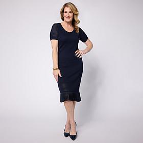 Mark + James by Badgley Mischka Short Sleeve Sweater Dress