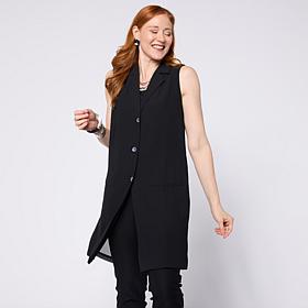 MarlaWynne Chiffon Long Vest