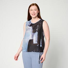 MarlaWynne Printed Woven Sleeveless Top