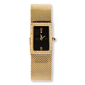 MarlaWynne Women's Pavé Border Bracelet Watch 