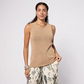MarlaWynne Wynne Collection Round Neck Sweater Tank