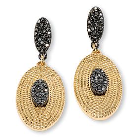 Marlyn by Marlyn Schiff Two-Tone Pavé Drop Earrings