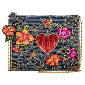 Mary Frances Hand-Beaded Mini Crossbody Handbag
