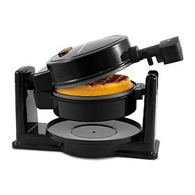 Maxi-Matic Elite Gourmet Flip Belgian 1.25" Waffle Maker, Black