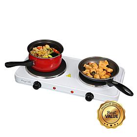 MegaChef Portable Dual Electric Cooktop