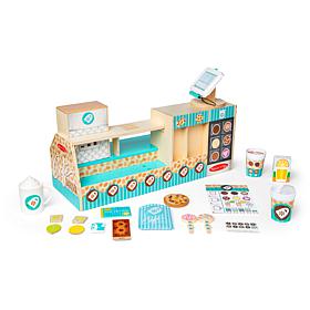 Melissa & Doug Wooden Café Barista Coffee Shop 35-Piece Set