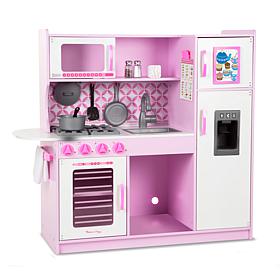Melissa & Doug Wooden Chef’s Pretend Play Toy Kitchen – Pink/White