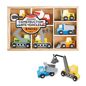 Melissa & Doug Wooden Construction Site Vehicles