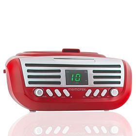 Memorex Retro AM/FM Radio Boombox with Top-Loading CD Player
