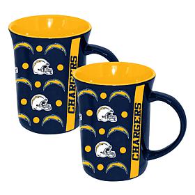 Memory Company 2pk 15oz Ceramic Line Up Mug Chargers