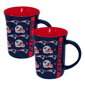 Memory Company 2pk 15oz Ceramic Line Up Mug Patriots