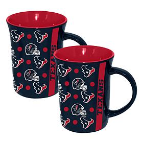Memory Company 2pk 15oz Ceramic Line Up Mug Texans
