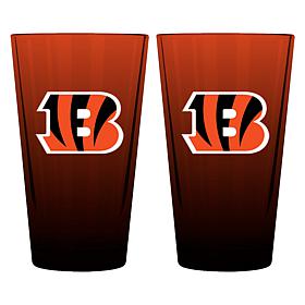 Memory Company 2pk 16oz Ombre Pint Glass Bengals
