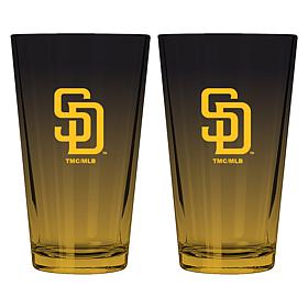 Memory Company 2pk 16oz Ombre Pint Glass Padres